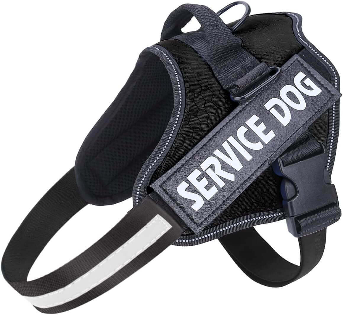 Dog Harness, No Pull Easy On and Off Pet Vest Harness, 3M Reflective Breathable & Easy Adjust Pet Halters with Nylon Handle - No More Tugging or Choking for Small Medium Large Dogs - PETPOY