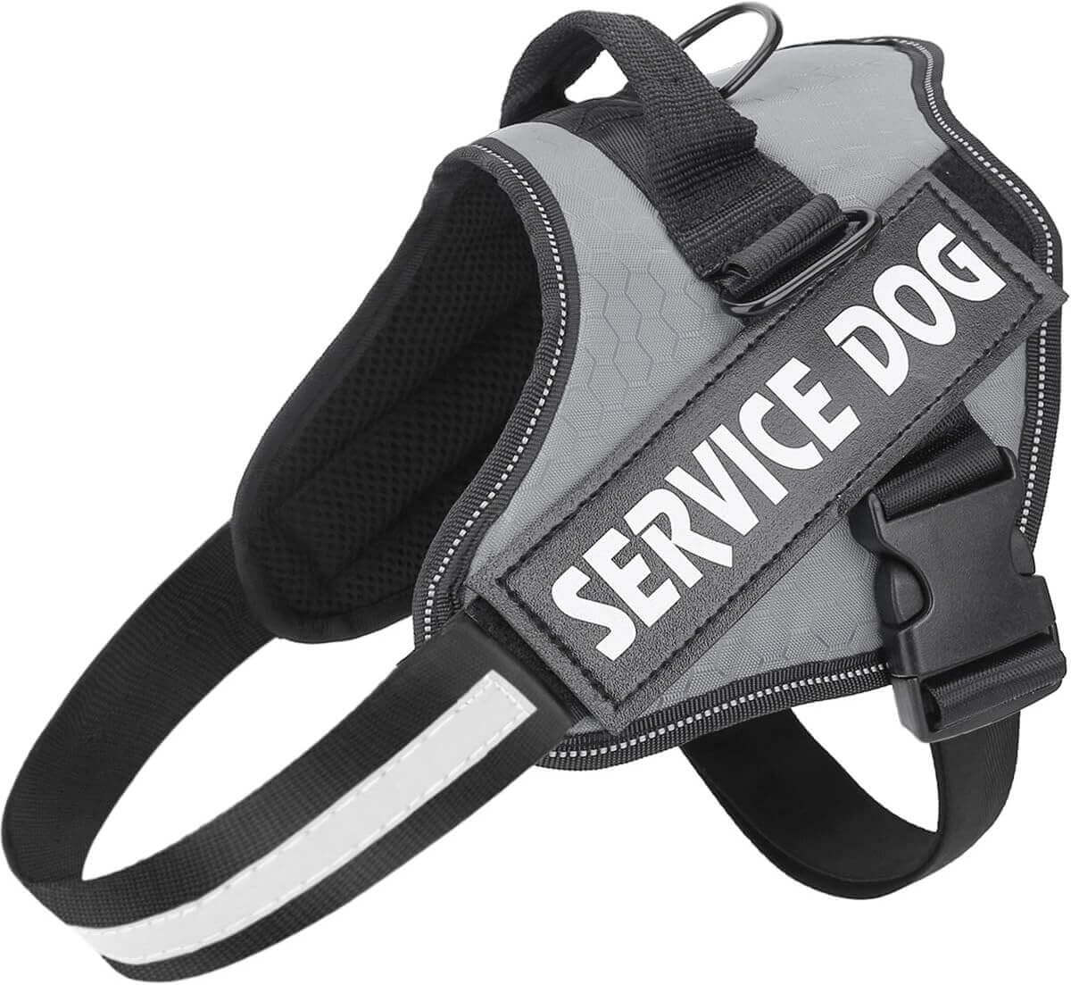 Dog Harness, No Pull Easy On and Off Pet Vest Harness, 3M Reflective Breathable & Easy Adjust Pet Halters with Nylon Handle - No More Tugging or Choking for Small Medium Large Dogs - PETPOY