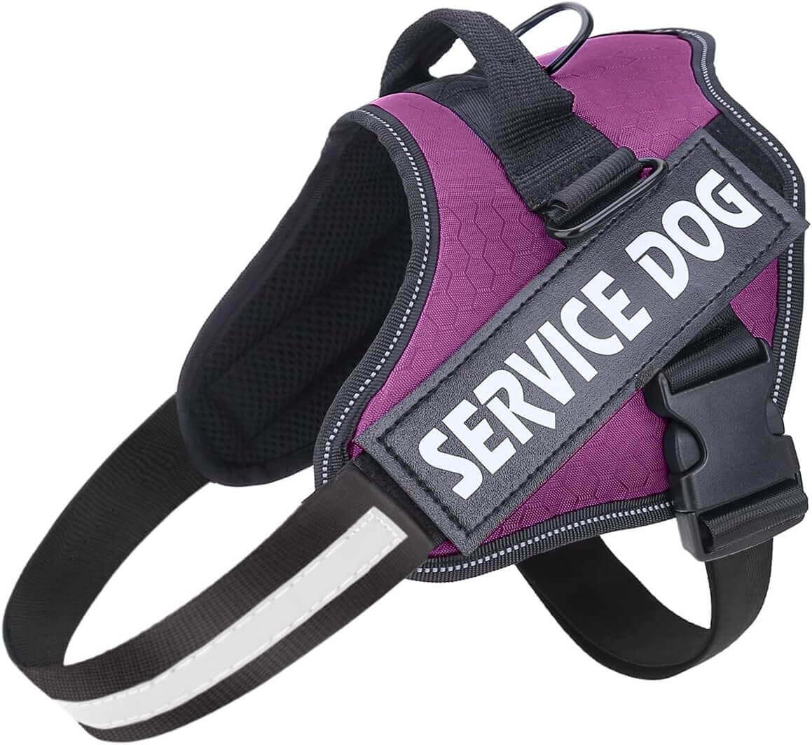 Dog Harness, No Pull Easy On and Off Pet Vest Harness, 3M Reflective Breathable & Easy Adjust Pet Halters with Nylon Handle - No More Tugging or Choking for Small Medium Large Dogs - PETPOY