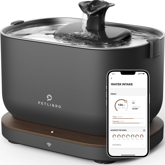 PetPoy App Monitoring Cat Water Fountain with Wireless Pump